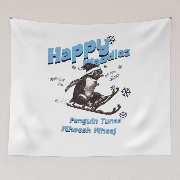 Item preview, Cute Skiing Penguin on Heavenly Mountain designed and sold by ElegantPlanet ⭐⭐⭐⭐⭐.
