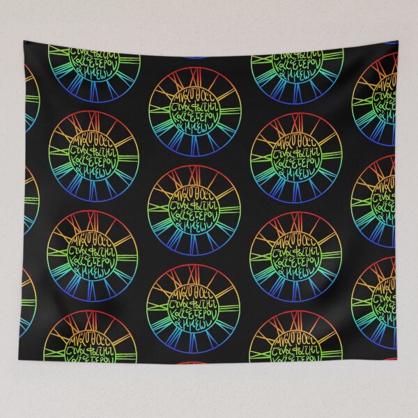 Item preview, Sappho quote: “someone will remember us” clock rainbow designed and sold by TheDoodlemancer.