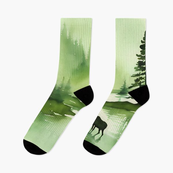 Item preview, Green Moose Silhouette designed and sold by CalmnessbyChoice.