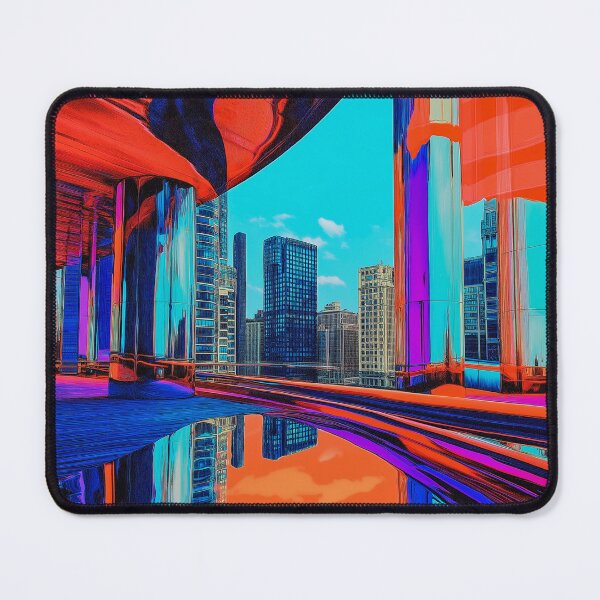 Item preview, Neon Cityscape Reflections designed and sold by Bearabilia.