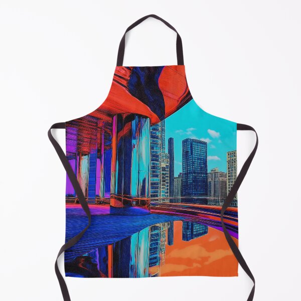Item preview, Neon Cityscape Reflections designed and sold by Bearabilia.