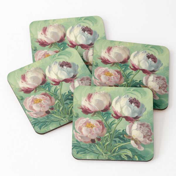 Item preview, Magnificent peonies, oil paint. designed and sold by elegantpaterns.