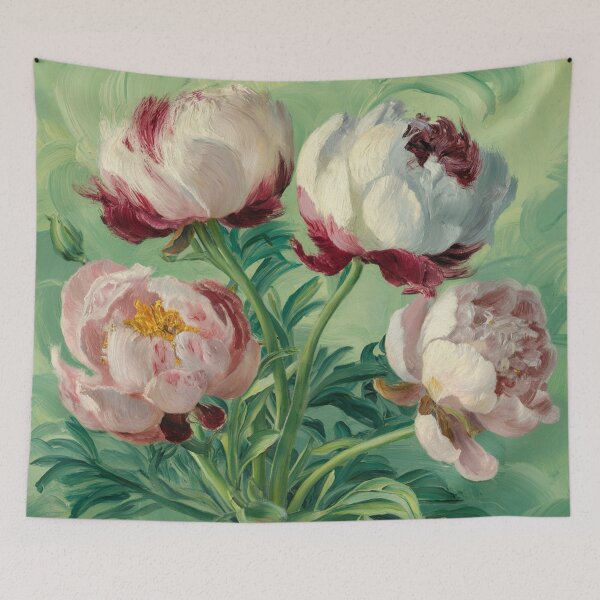 Item preview, Magnificent peonies, oil paint. designed and sold by elegantpaterns.