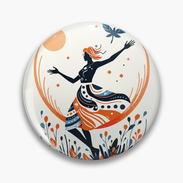 Item preview, Woman dancing in a meadow designed and sold by BestRebel.