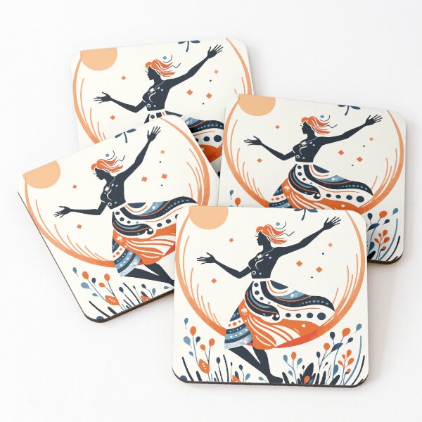 Item preview, Woman dancing in a meadow designed and sold by BestRebel.