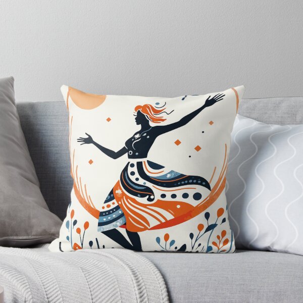 Item preview, Woman dancing in a meadow designed and sold by BestRebel.