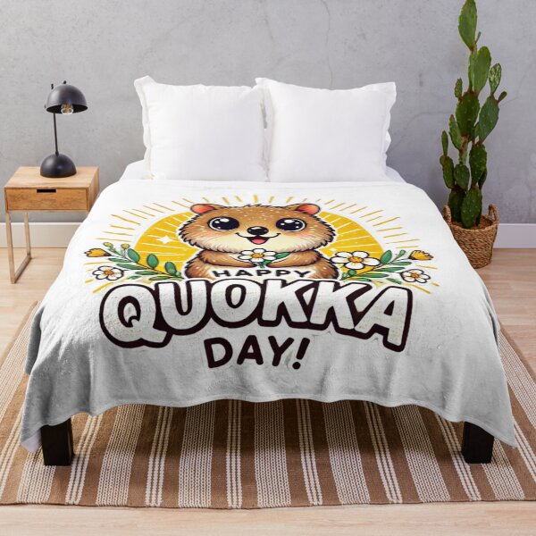 Aperçu de l'œuvre Joyeuse journée des quokkas créée et vendue par welovequokkas.