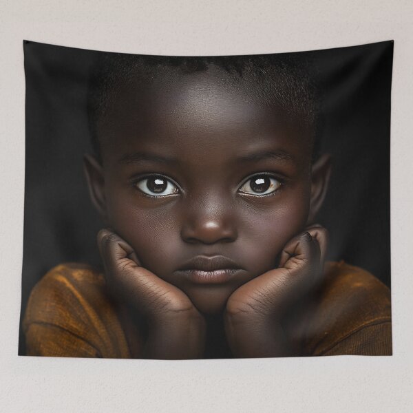 Item preview, Captivating gaze of a young child designed and sold by anytka.