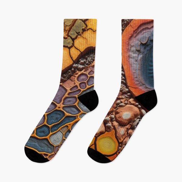Item preview, Close-up of beautiful minerals magnified to reveal the microscopic organisms and bacteria that once thrived within it. Intricate patterns and vibrant colors designed and sold by anytka.
