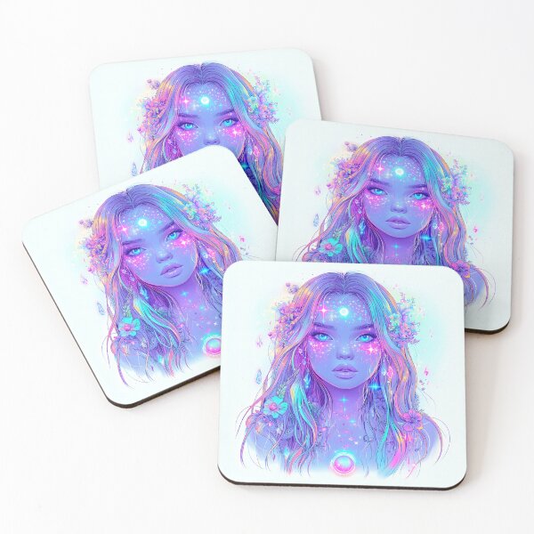 Item preview, Lunar Rainbow Oracle glow girl designed and sold by natalidesign.