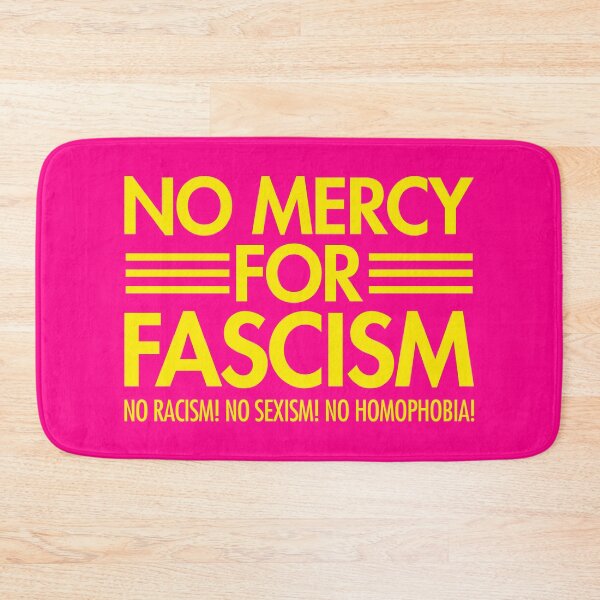Item preview, NO MERCY FOR FASCISM - No Racism - No Sexism - No homophobia - yellow 2 designed and sold by Thelittlelord.