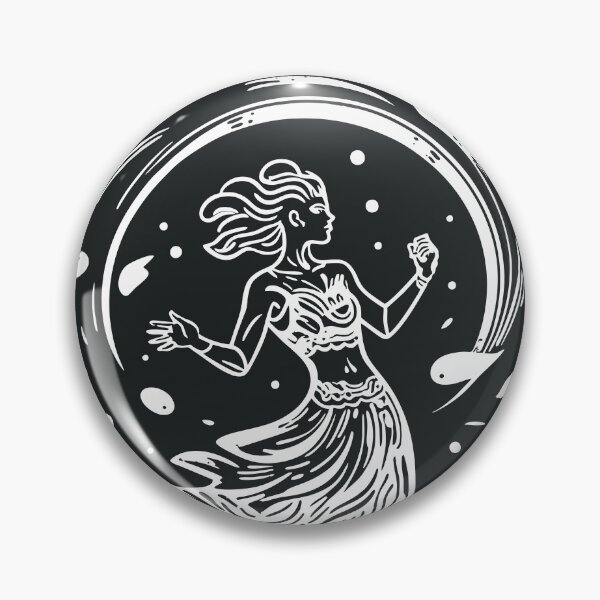 Item preview, Woman dancing in a meadow, Lineart designed and sold by BestRebel.