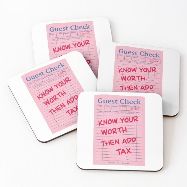 Item preview, Know your worth then add tax designed and sold by sofbakedaloaf.