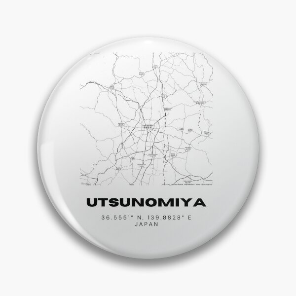 Item preview, Minimalist Utsunomiya Map Art - Japan City Coordinates Design designed and sold by RM-Journey.
