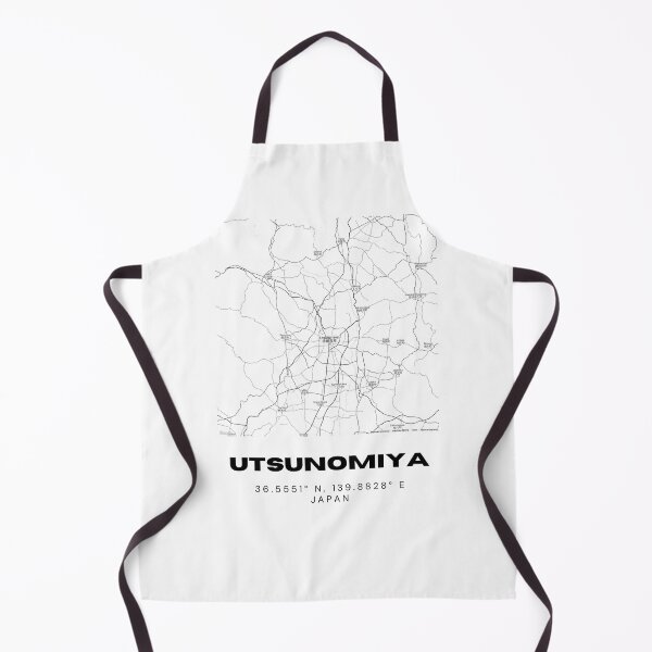 Item preview, Minimalist Utsunomiya Map Art - Japan City Coordinates Design designed and sold by RM-Journey.