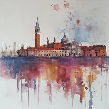 Artwork thumbnail, Venice In Watercolor by Rtymer