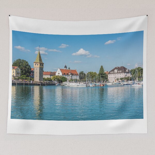 Item preview, View of Lindau town, Bodensee, Germany designed and sold by dvoevnore.