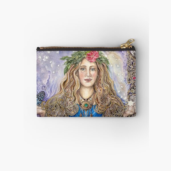 Item preview, Lyra, Star Catcher – Watercolor Art of Celtic Woman with Owls and Stars by AJJ Arts designed and sold by AJJARTSLLC.