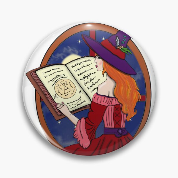 Item preview, Witch with book designed and sold by ArbuzWorldz.