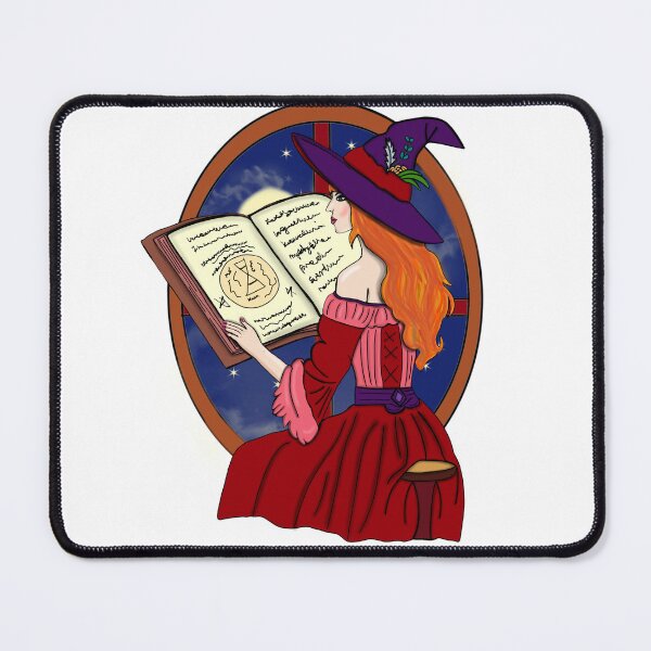 Item preview, Witch with book designed and sold by ArbuzWorldz.