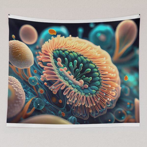 Item preview, Macro shot of cell or molecule. Scientific image. Biology or chemistry abstract background designed and sold by anytka.