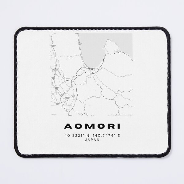 Item preview, Minimalist Aomori Map Art - Japan City Coordinates Design designed and sold by RM-Journey.