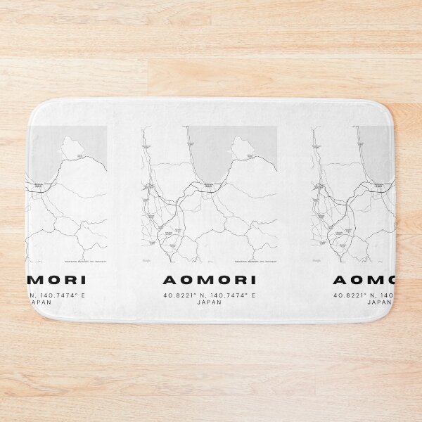 Item preview, Minimalist Aomori Map Art - Japan City Coordinates Design designed and sold by RM-Journey.