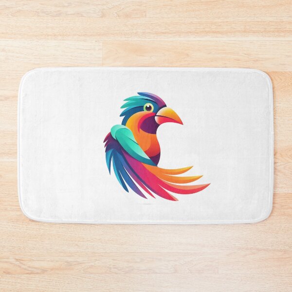 Item preview, Polygonal illustration of bird. A minimalist colored logo made of lines featuring the silhouette of a geometric bird. Simple triangular shapes and lines. designed and sold by anytka.