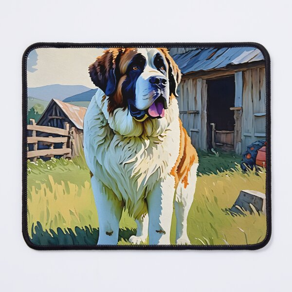 Item preview, Saint Bernard On The Farm designed and sold by Paw's Arts.