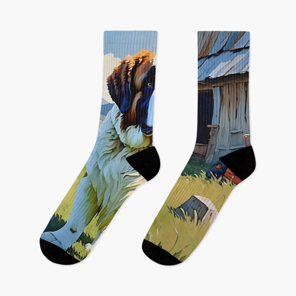 Item preview, Saint Bernard On The Farm designed and sold by Paw's Arts.