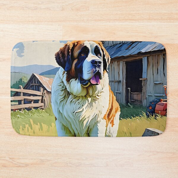 Item preview, Saint Bernard On The Farm designed and sold by Paw's Arts.