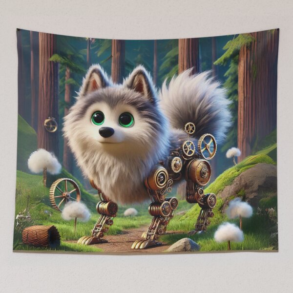 Item preview, Steampunk Tamaskan designed and sold by Sillytoe.
