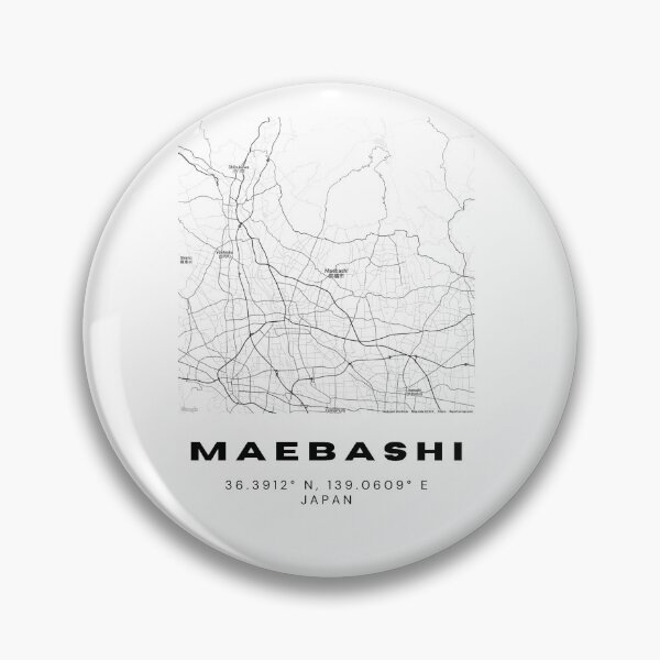 Artikelvorschau, Minimalistische Maebashi-Kartenkunst – Design mit Stadtkoordinaten aus Japan entworfen und verkauft von RM-Journey.