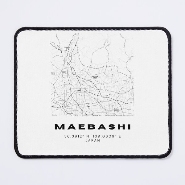 Item preview, Minimalist Maebashi Map Art - Japan City Coordinates Design designed and sold by RM-Journey.
