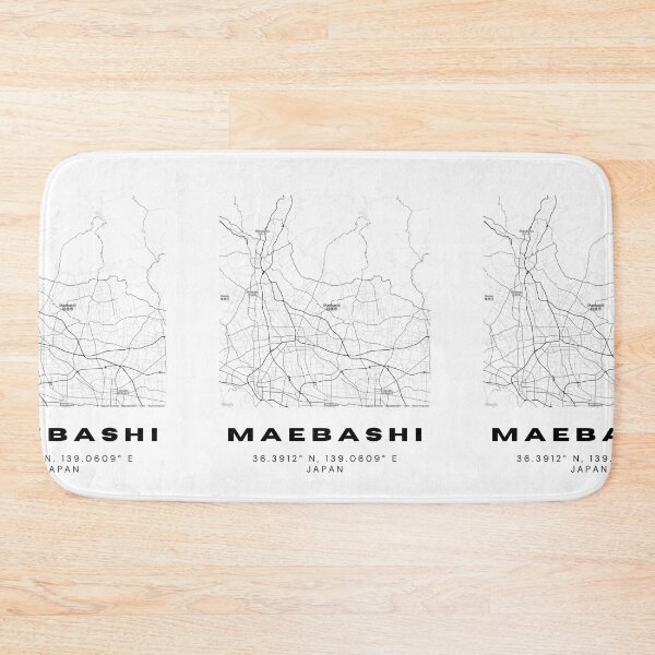 Item preview, Minimalist Maebashi Map Art - Japan City Coordinates Design designed and sold by RM-Journey.