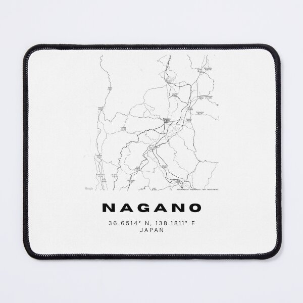 Item preview, Minimalist Nagano Map Art - Japan City Coordinates Design designed and sold by RM-Journey.