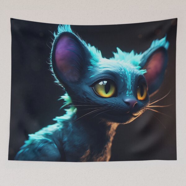 Item preview, A cartoon version of the hybrid dragon and cat. Emotive body language designed and sold by anytka.