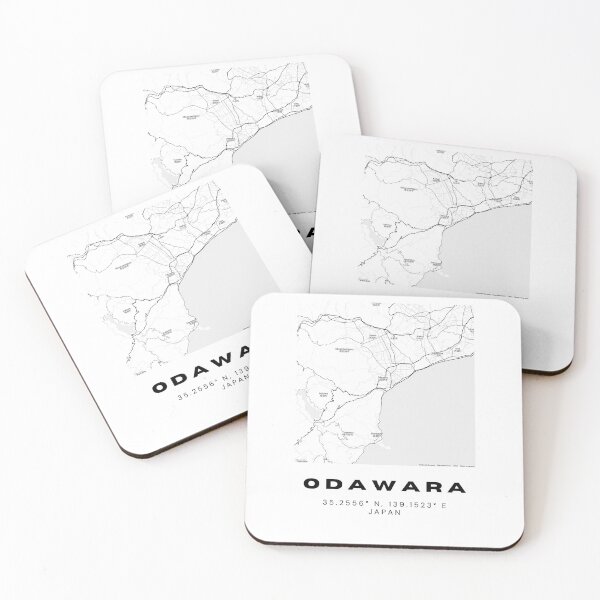 Item preview, Minimalist Odawara Map Art - Japan City Coordinates Design designed and sold by RM-Journey.