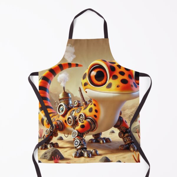 Item preview, Steampunk Tangerine Leopard Gecko designed and sold by Sillytoe.