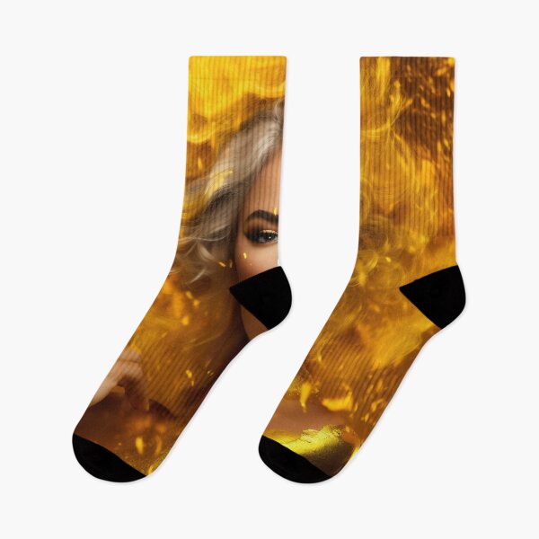 Item preview, Fashion model in golden. Woman with golden makeup designed and sold by anytka.