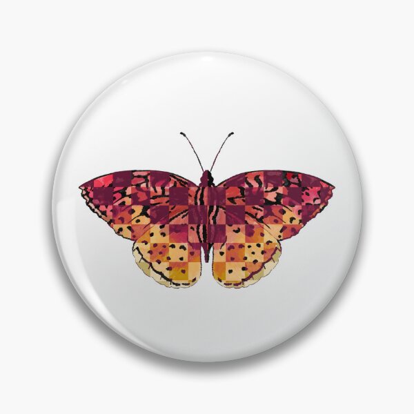 Item preview, Warm Color Checkerboard Butterfly designed and sold by RDevane.