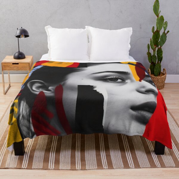 Item preview, Popup poster with woman portrait. Colorful digital art designed and sold by anytka.