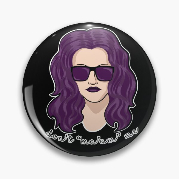 Item preview, Don't "Ma'am" Me - Purple hair designed and sold by Bombshell Nutshell.