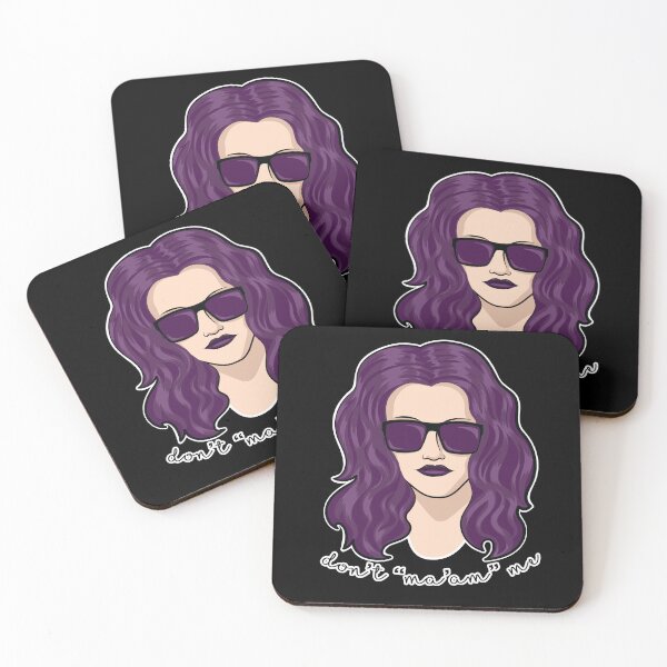 Item preview, Don't "Ma'am" Me - Purple hair designed and sold by Bombshell Nutshell.