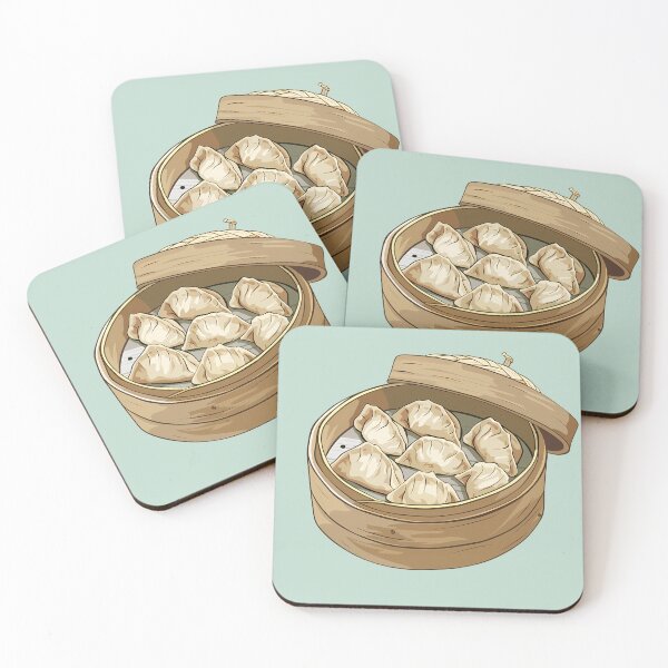 Item preview, Steamed dumplings in a bamboo steamer designed and sold by sakurashorty.