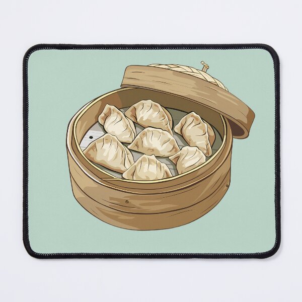 Item preview, Steamed dumplings in a bamboo steamer designed and sold by sakurashorty.