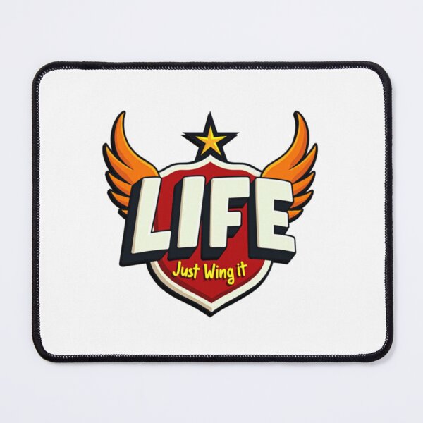 Item preview, Let Life Flow - Don’t Stress, Just Wing It designed and sold by PopPrismDesigns.