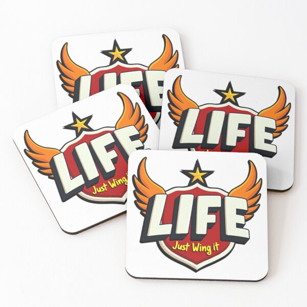 Item preview, Let Life Flow - Don’t Stress, Just Wing It designed and sold by PopPrismDesigns.