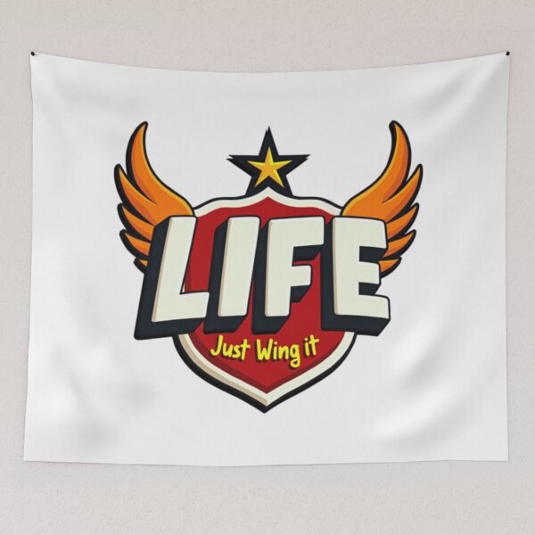 Item preview, Let Life Flow - Don’t Stress, Just Wing It designed and sold by PopPrismDesigns.
