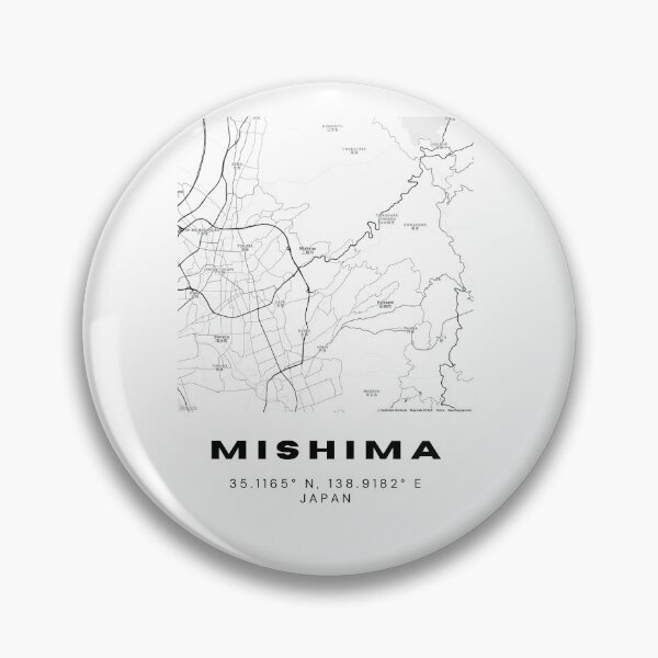 Item preview, Minimalist Mishima Map Art - Japan City Coordinates Design designed and sold by RM-Journey.